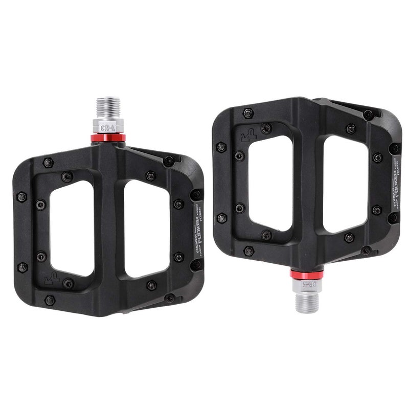 FOOKER MTB Pedals Mountain Bike Pedals 3 Bearing Non-Slip Lightweight Nylon Fiber Bicycle Platform Pedals for BMX MTB 9/16" - Image 2